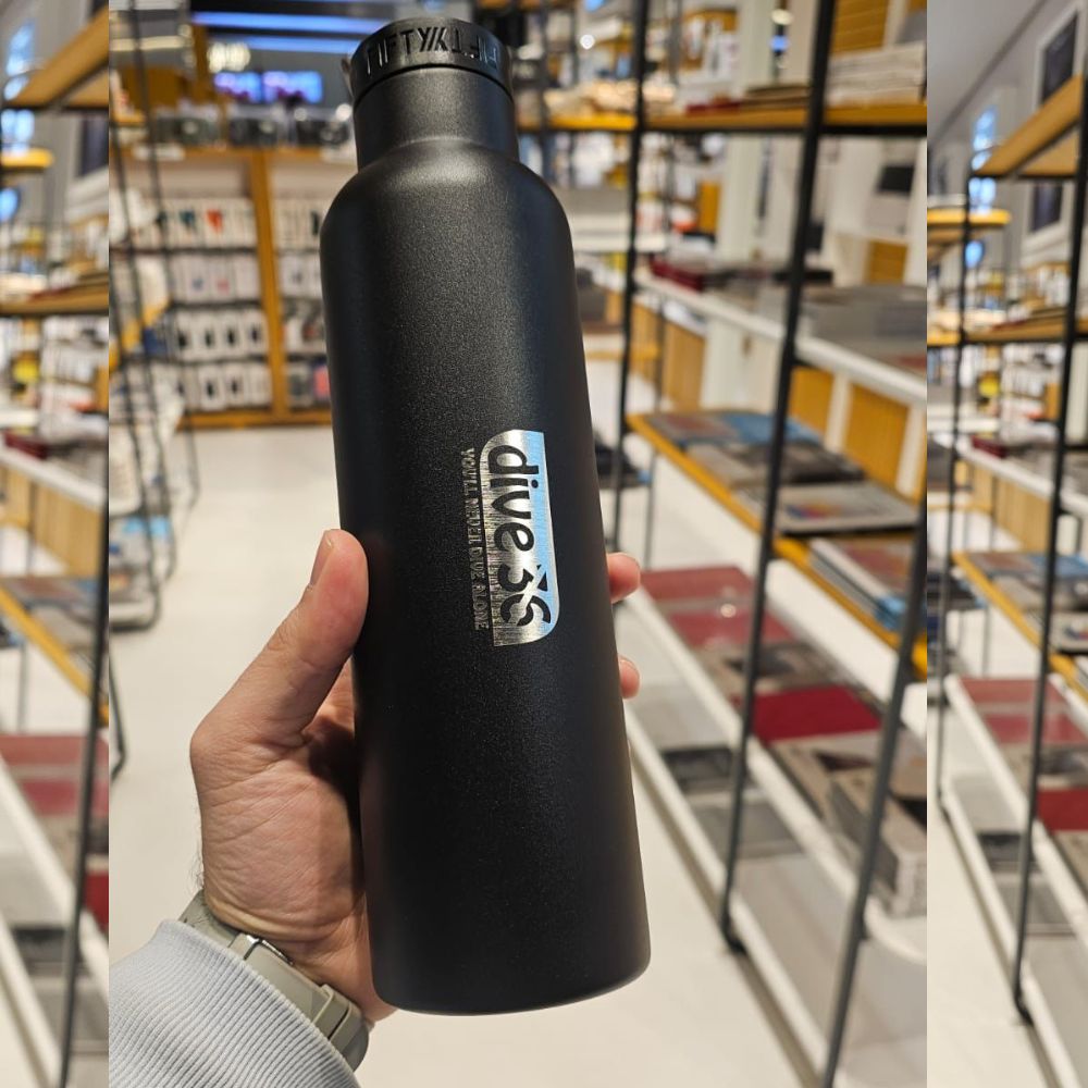 Fifty Fifty Vacuum Insulated Bottle 620ML (Matte Black)